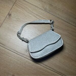 Elegant White Studded Women's Bag